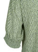 Gestippelde blouse met 1/2 mouwen, Seagrass Dot, Packshot image number 3