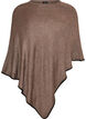 Fijngebreide poncho, Bruin, Packshot image number 0