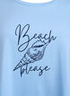 T-shirt met ronde hals en A-lijn vorm, Blauw, Packshot image number 2