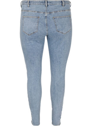 Cropped Amy jeans met strikjes, Light blue, Packshot image number 1