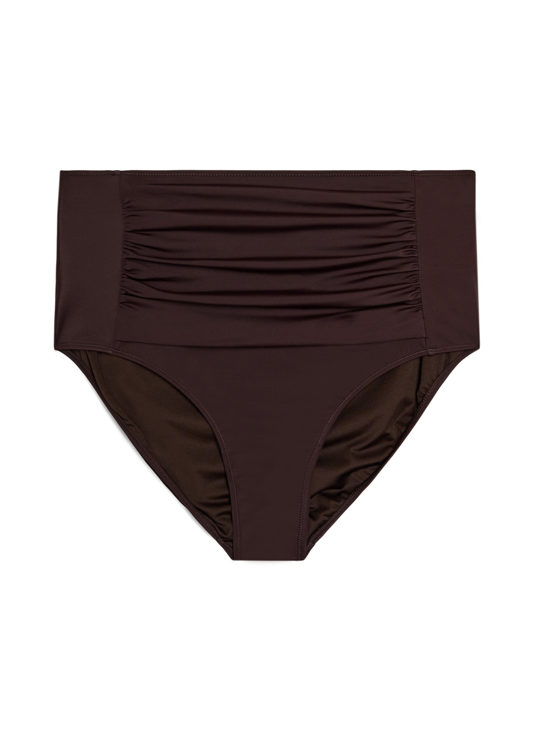 Zizzi Bikinibroekje met high waist, Bruin, Packshot image number 0