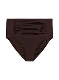 Bikinibroekje met high waist, Bruin