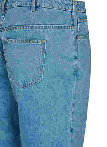 Cropped Gemma jeans met hoge taille, Light blue denim, Packshot image number 3