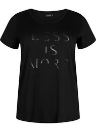 Sport-T-shirt met print, Black w.Less Is More