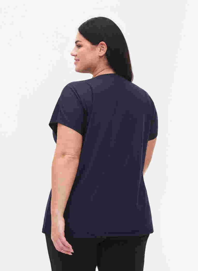 Trainings t-shirt met korte mouwen en v-hals, Night Sky, Model image number 1