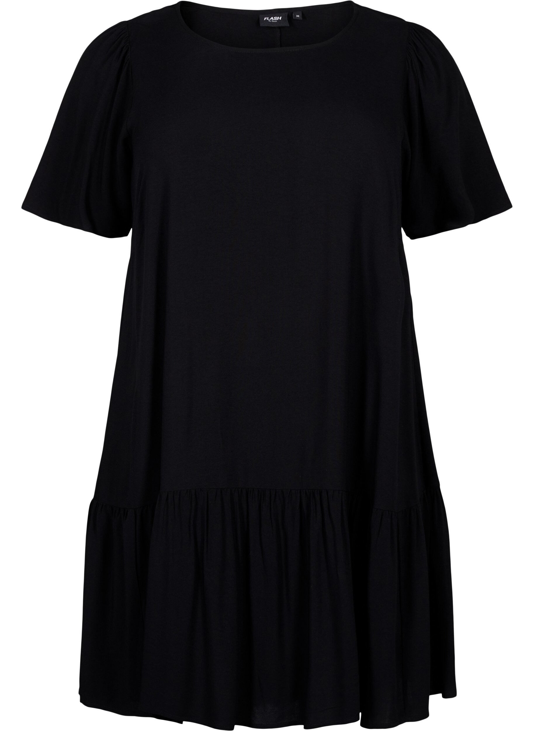 FLASH - Jurk van viscose met coupenaad