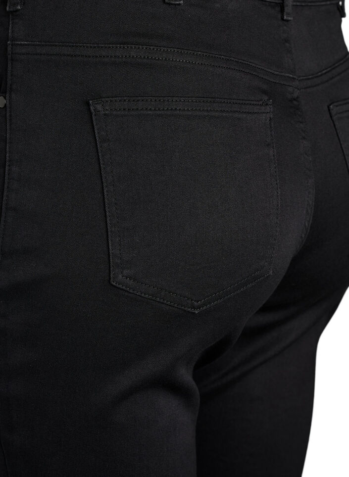 Slim fit Emily jeans met normale taille, Zwart, Packshot image number 3