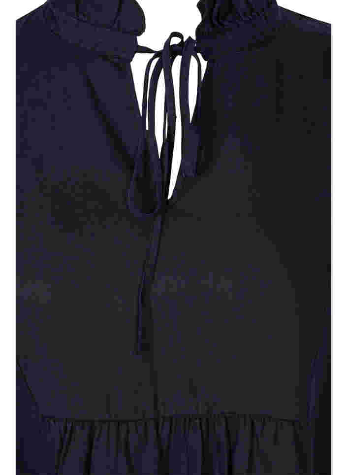 Jurk met 3/4 mouwen van lyocell (TENCEL™), Black, Packshot image number 2