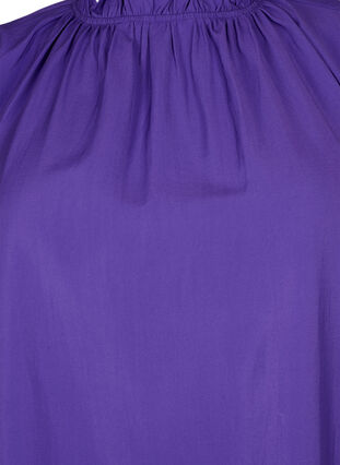 Viscose blouse met lange mouwen en ruches, Prism Violet, Packshot image number 2