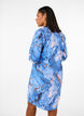 Overhemdjurk van viscose met marmerprint, Palace Blue AOP, Model image number 1