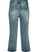 Kiana straight-fit jeans met een licht versleten look, Blauw, Packshot image number 1