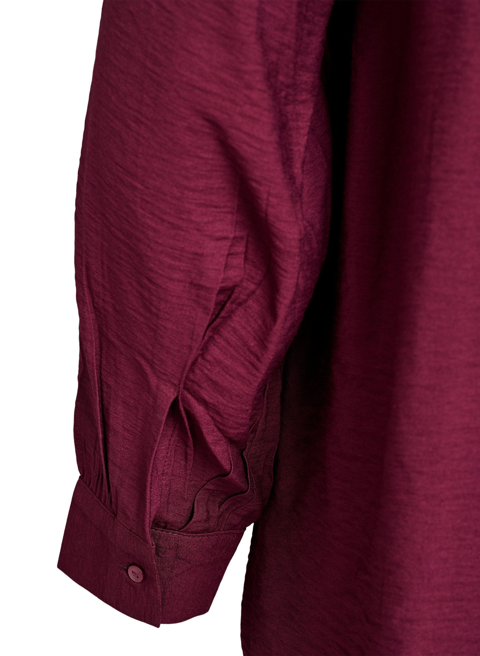 Zizzi Viscose shirt met A-lijn vorm, Rood, Packshot image number 3