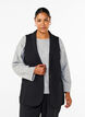 Vest met kraag en zakken, Black, Model image number 0
