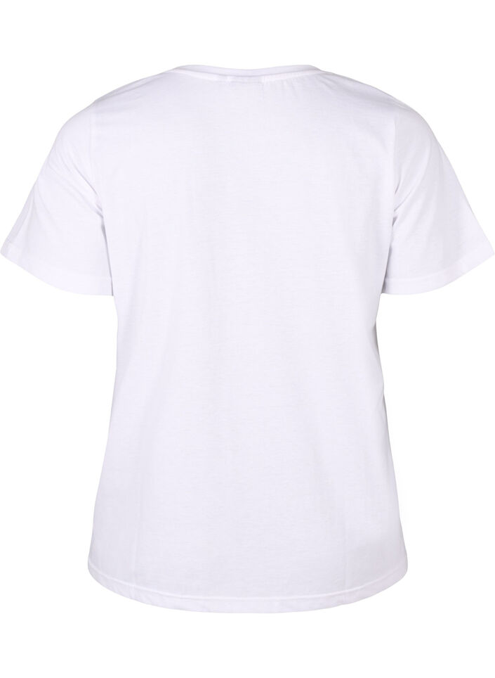 FLASH - T-shirt met motief, Bright White Flower, Packshot image number 1