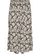 Viscose maxi-rok met smock, Zwart, Packshot image number 0