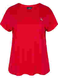 Effen sportshirt, Haute Red