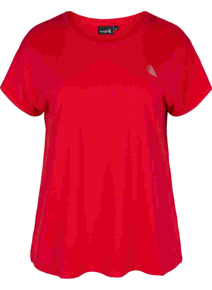 Effen sportshirt, Haute Red, Packshot image number 0