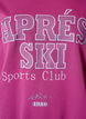 Sweatshirt met tekst print, Paars, Packshot image number 2