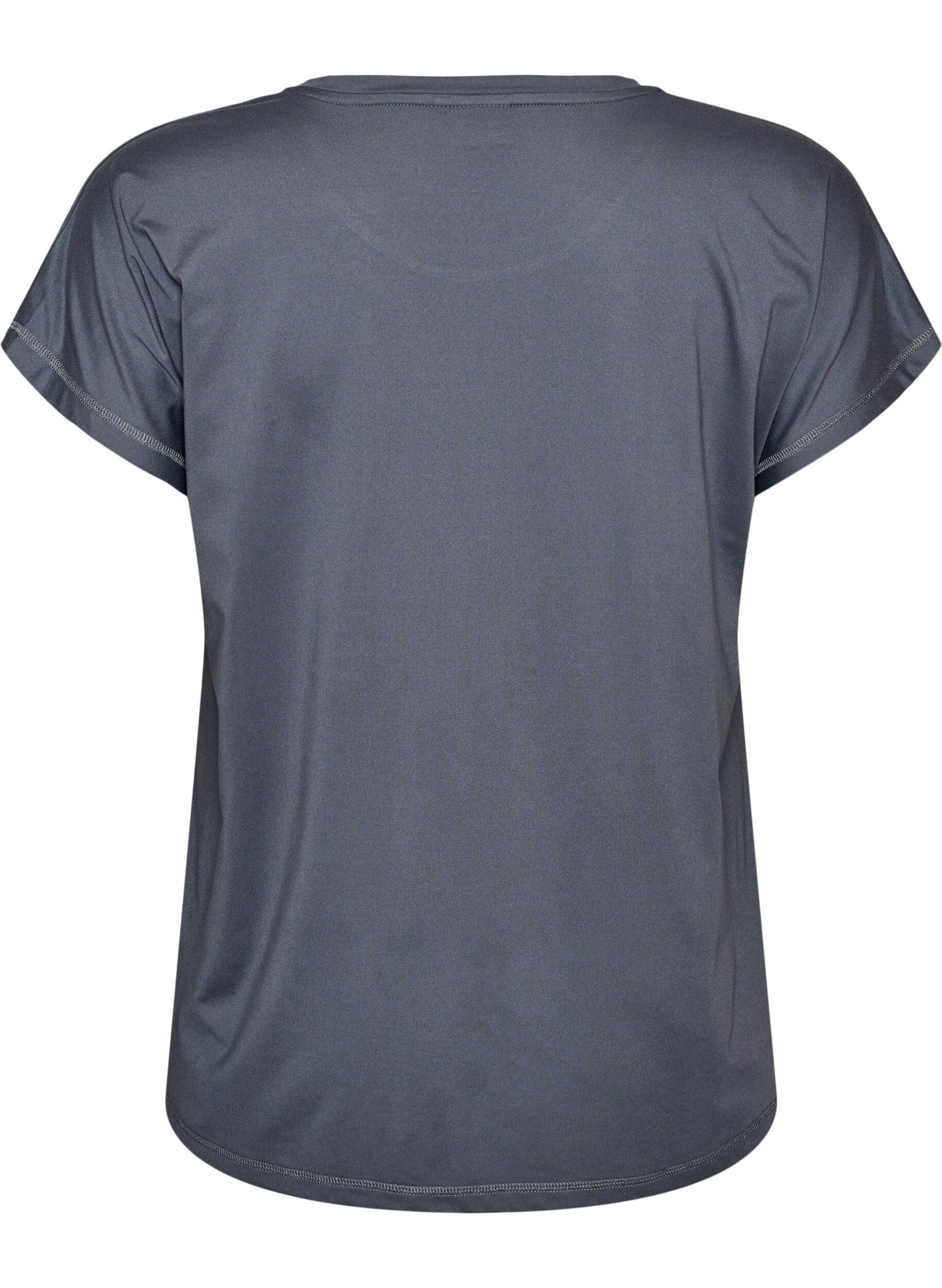 ZizziEffen gekleurd trainingsshirt, Grijs, Packshot image number 1