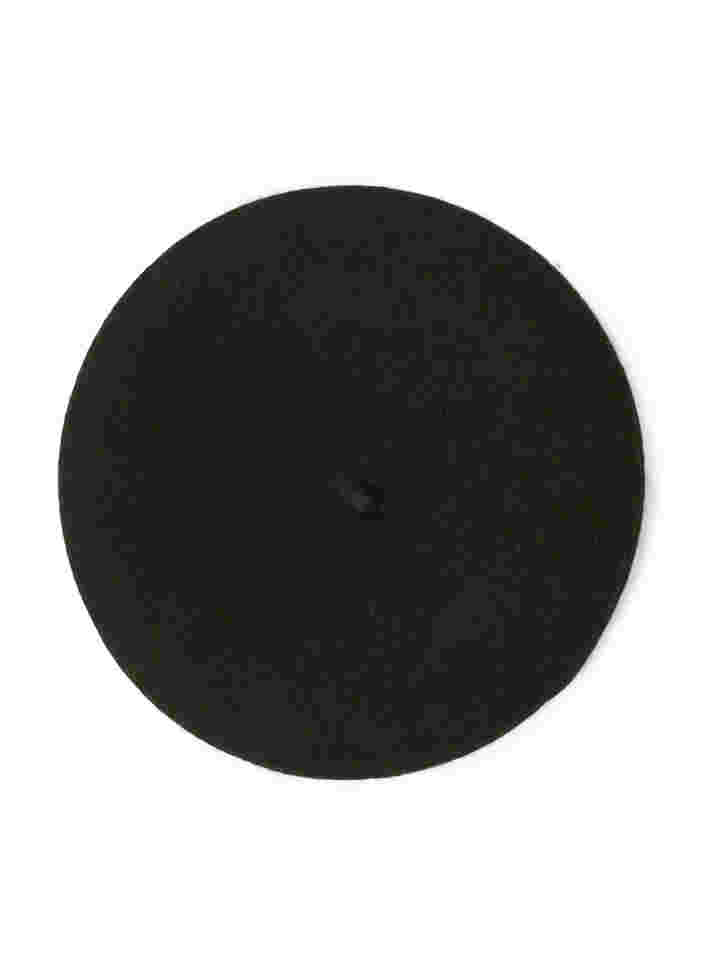 Wollen baret, Black, Packshot image number 2
