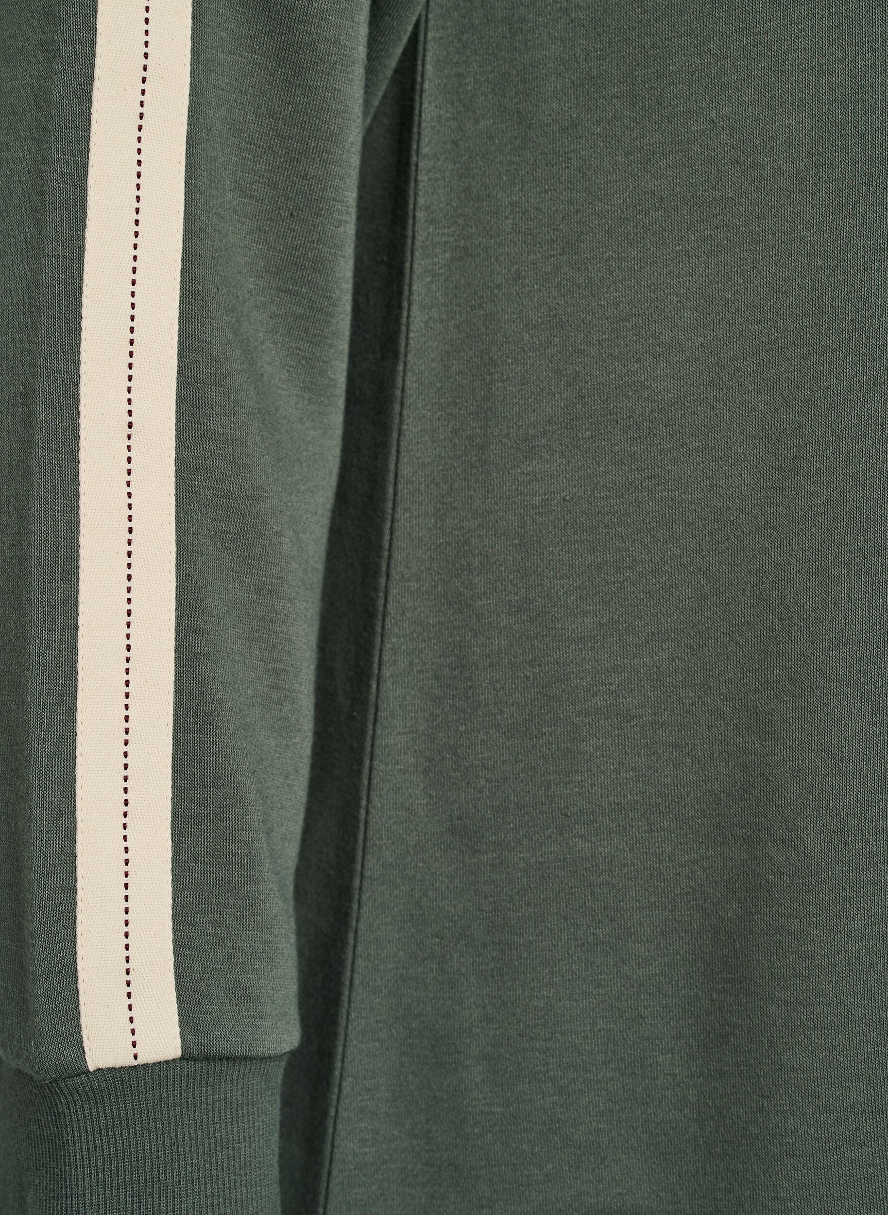 Zizzi Korte sweatshirtjurk met een hoge hals, Groen, Packshot image number 3