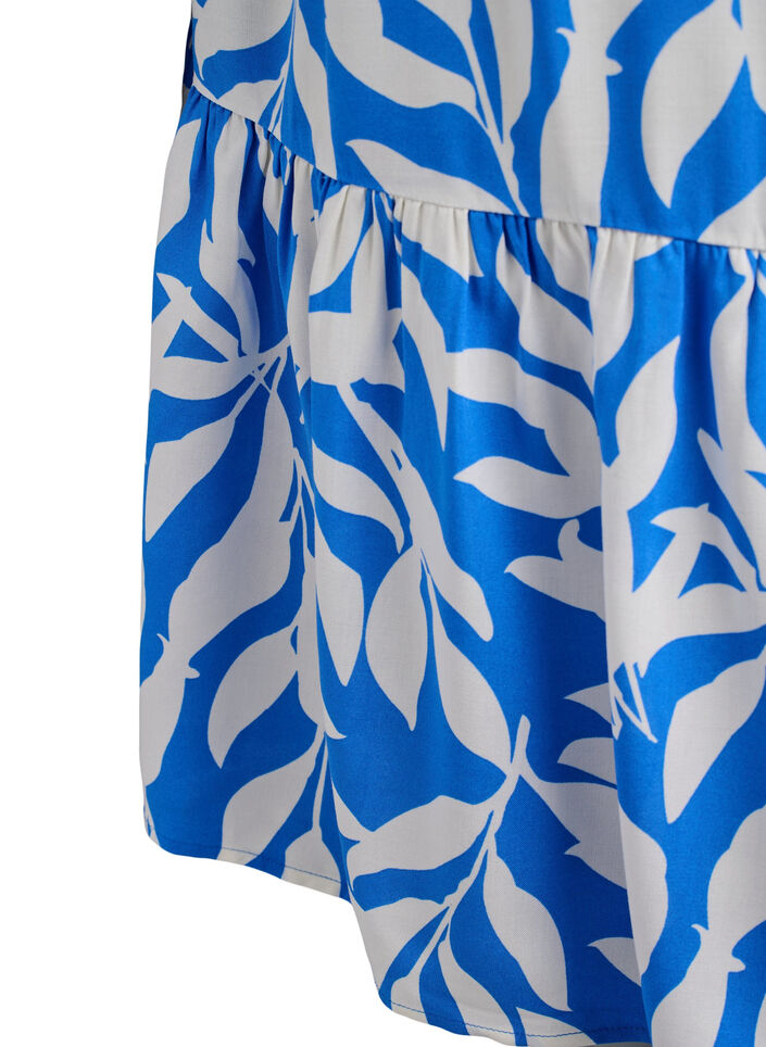 FLASH - Jurk van viscose met coupenaad, Blauw, Packshot image number 3