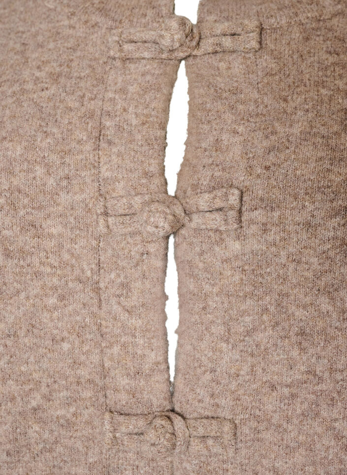 Cardigan met knoopsluitingen, Beige, Packshot image number 2