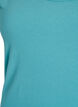 Solide kleur basis top in katoen, Blauw, Packshot image number 2