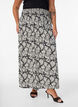 Viscose maxi-rok met smock, Zwart, Model image number 2