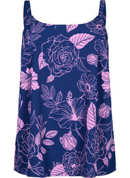 FLASH - Top met print, Medieval Blue Flower
