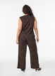 Broek met een golvende textuur, Bruin, Model image number 1