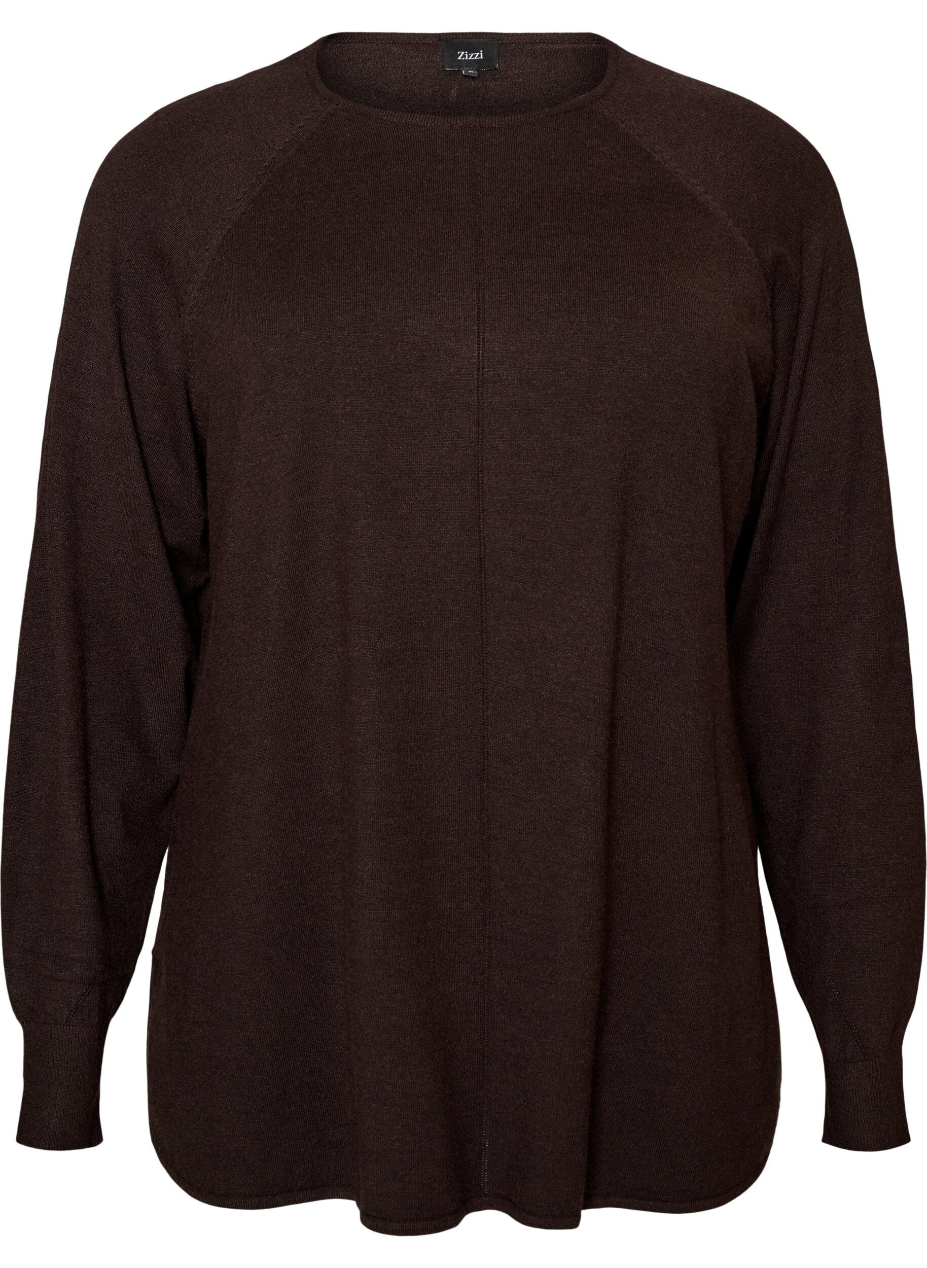 Gebreide top met ronde hals en ingebreid patroon