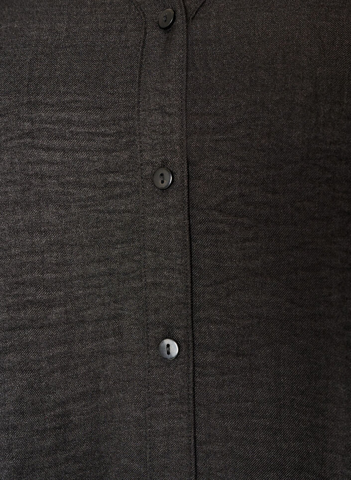 Losse shirt met V-hals, Zwart, Packshot image number 2