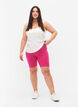 Effen basic fietsbroek, Roze, Model image number 1