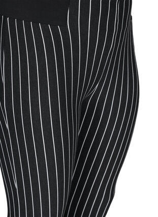 Gestreepte legging met elastiek in de taille, Dark Grey Stripe, Packshot image number 2
