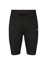 Nauwsluitende training shorts met zakken, Black