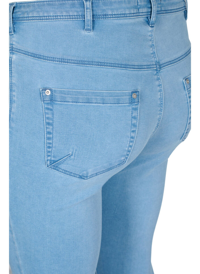 Cropped Amy jeans met rits, Blauw, Packshot image number 3