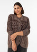 Vest met jacquardpatroon, Bruin, Model image number 0