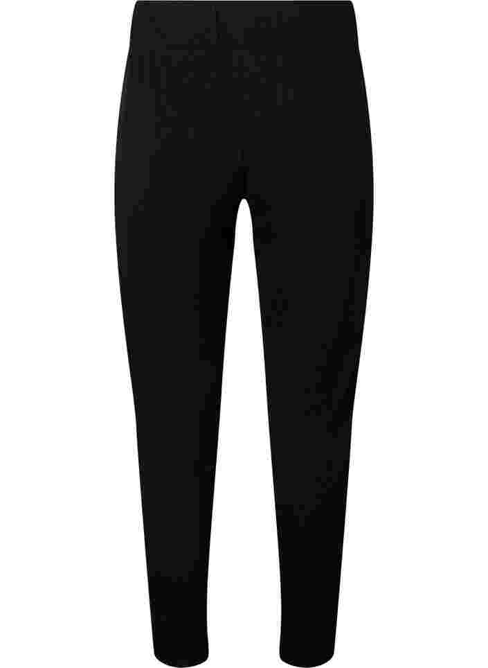 Effen katoenen broek, Black, Packshot image number 1