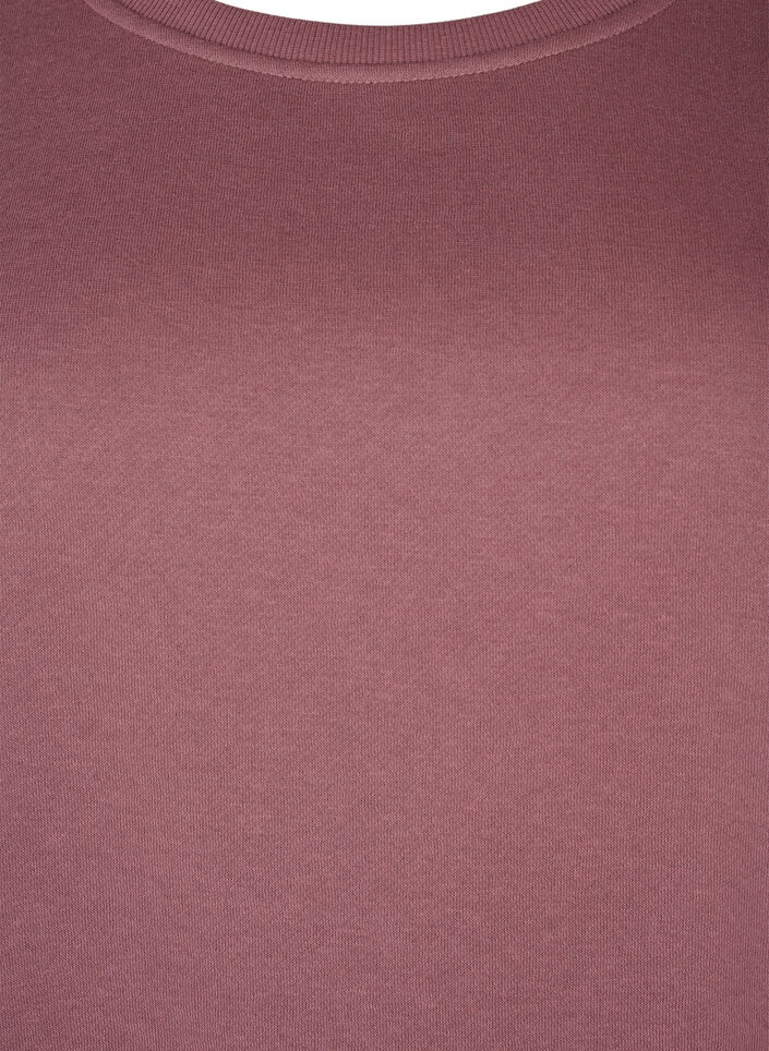 Sweater-jurk met geborduurde details, Rose Brown, Packshot image number 2