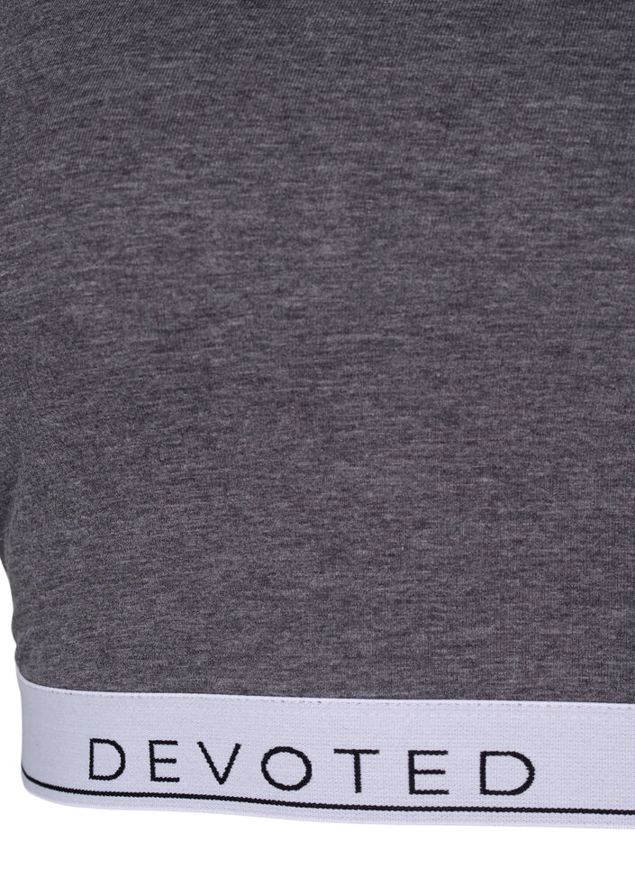 Gemêleerde bh met ronde hals, Medium Grey Melange, Packshot image number 3