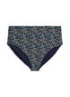 Bikinibroekje met print en hoge taille, Groen, Packshot image number 0