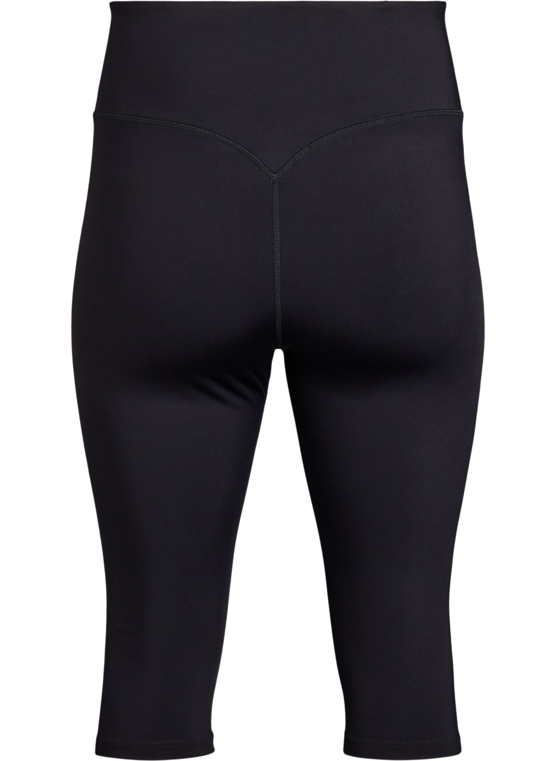 Zizzi CORE, Squat-proof 3/4 workout leggings met zak, Zwart, Packshot image number 1