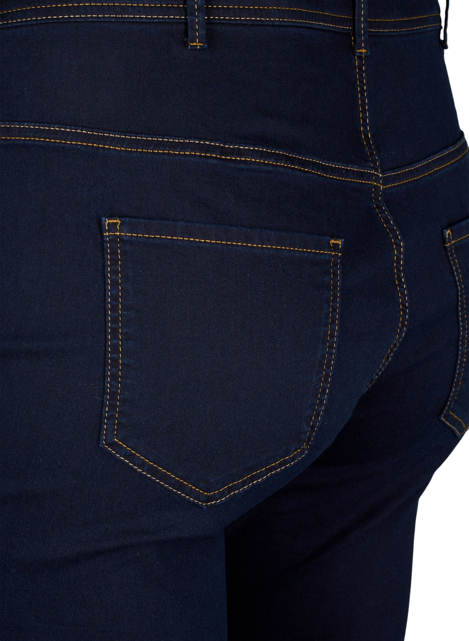 Zizzi Extra slim fit Amy jeans met hoge taille, Blauw, Packshot image number 3