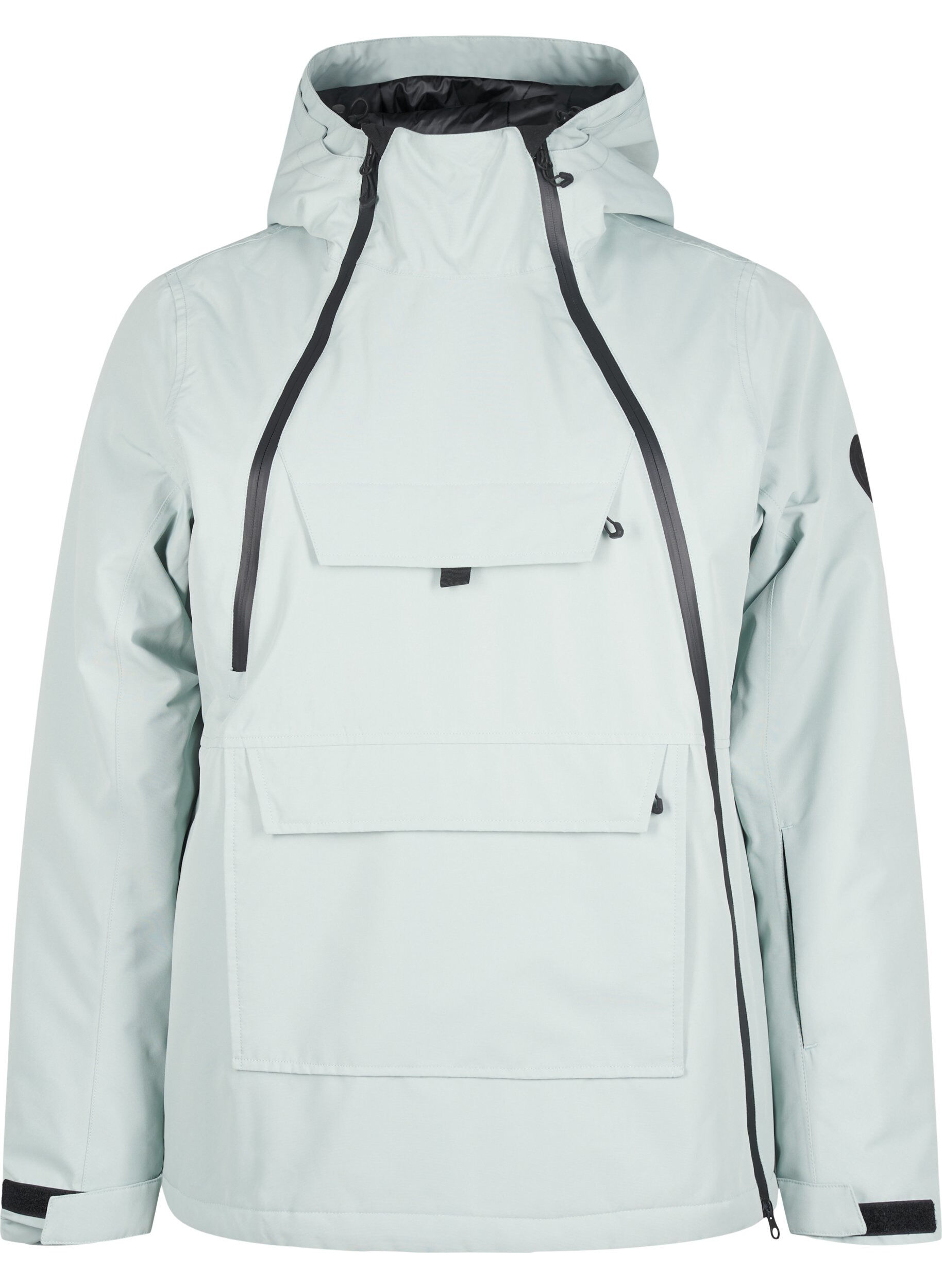 Zizzi Functionele ski-anorak met capuchon, Groen, Packshot image number 0