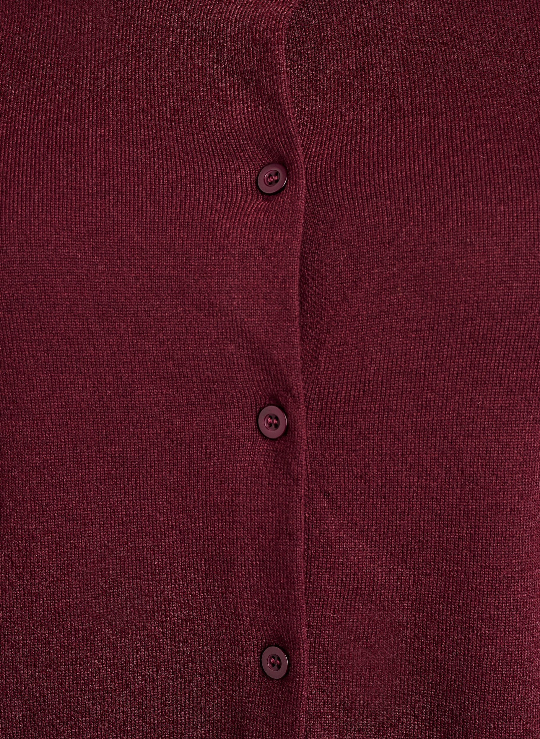 ZizziFijngebreide vest met ronde hals, Rood, Packshot image number 2