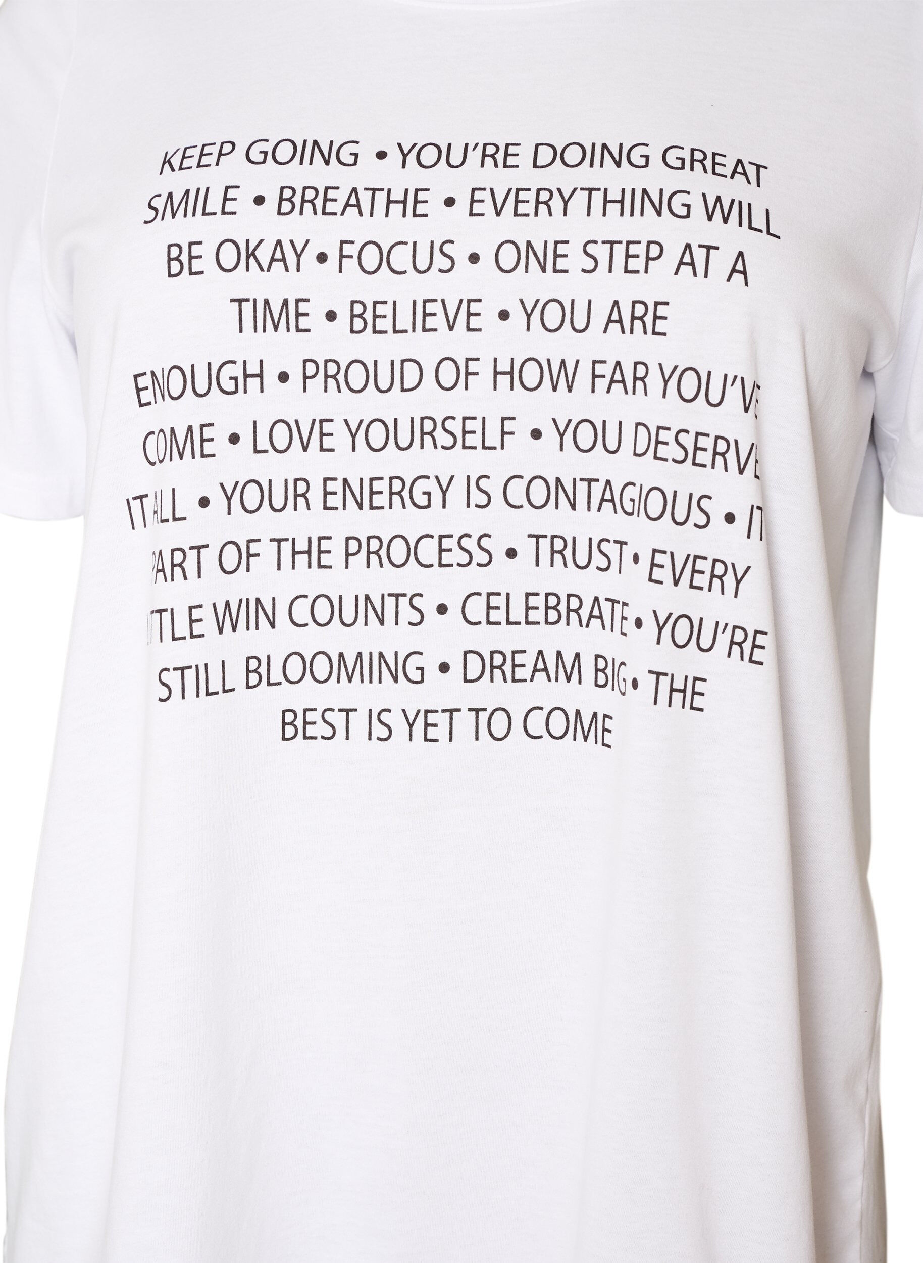 ZizziT-shirt met motief, Wit, Packshot image number 2