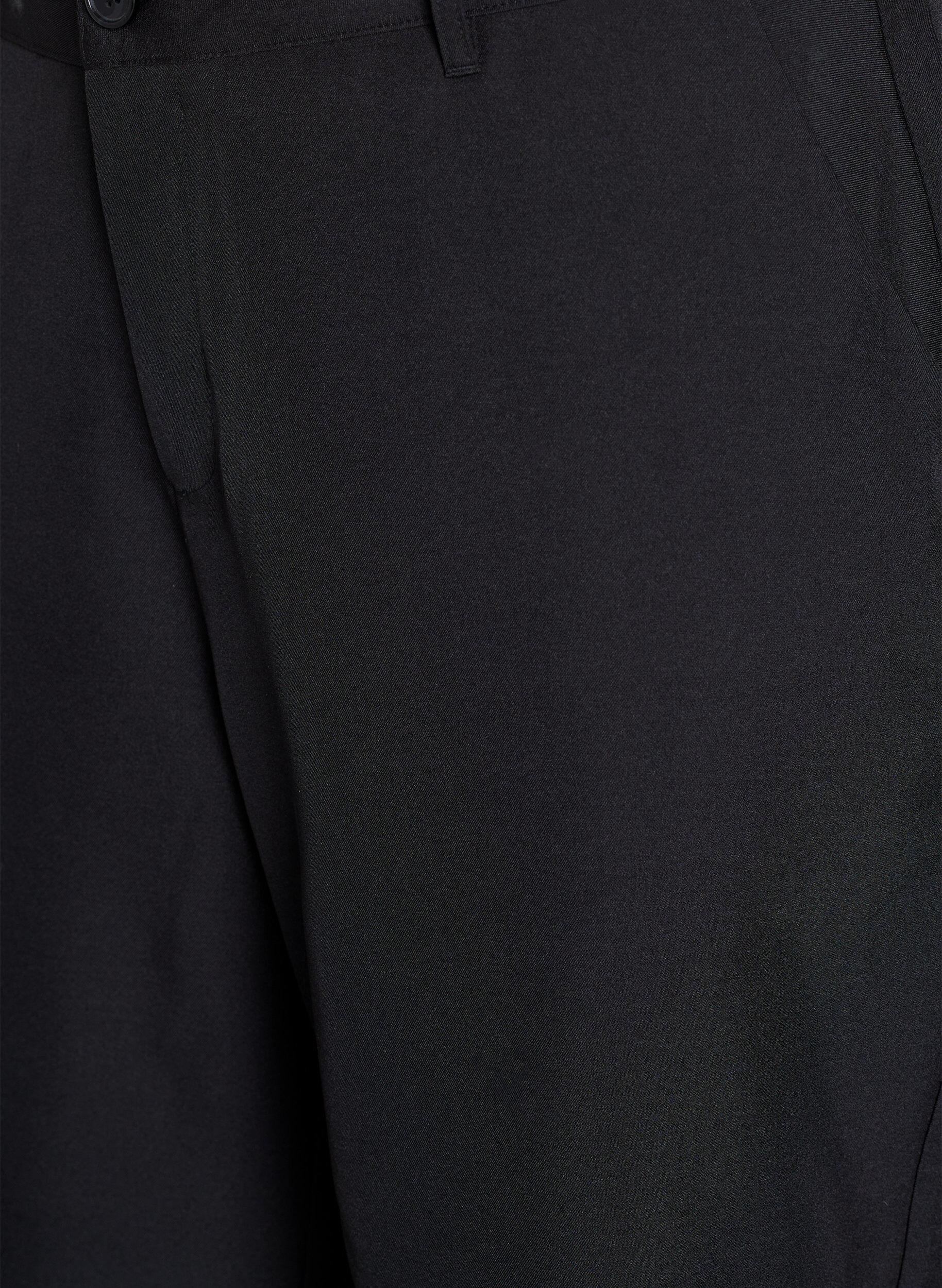 Zizzi Bermuda Korte broek met hoge taille, Zwart, Packshot image number 2