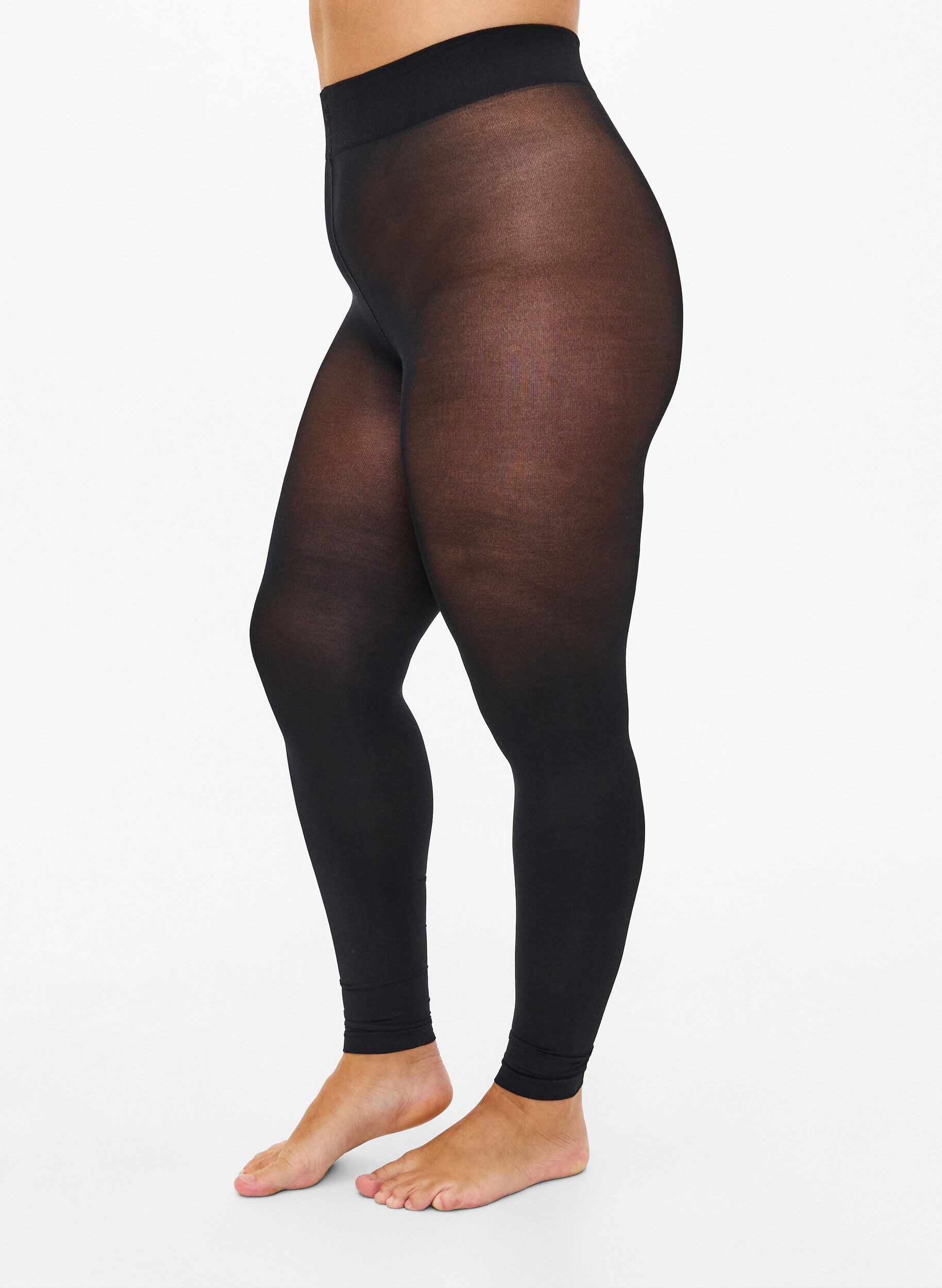 Legging in 80 denier, Zwart, Model
