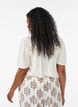 Blouse in viscose met broderie anglaise, Beige, Model image number 2